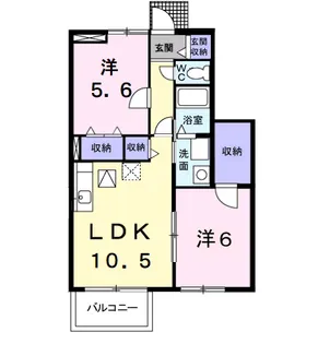 サニーヒルズ【1階】の間取り
