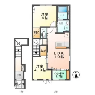 シェル フローラ【2階】の間取り