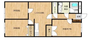 アーバンライフ中山【202号室】の間取り