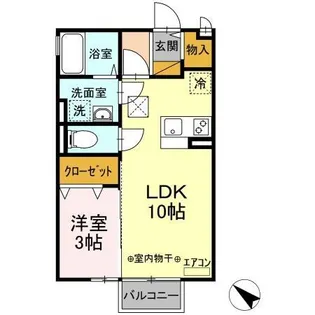 ヴァン・ボナール A【1階】の間取り