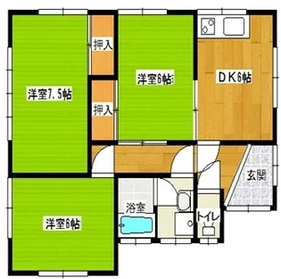 茨城県神栖市知手中央6丁目【一戸建】の間取り