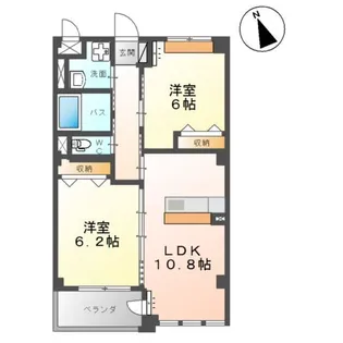 ラポール【2階】の間取り