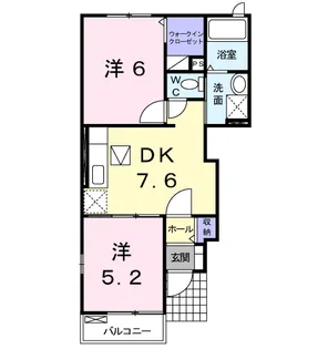 ノースブロード【1階】の間取り