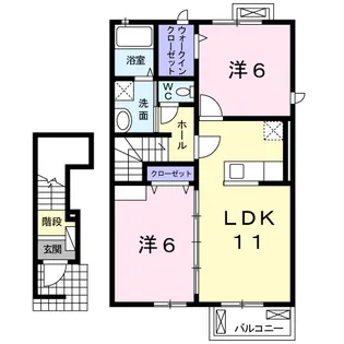 フォーシーズンⅠ【2階】の間取り