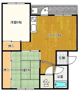 フォレストタウン【302号室】の間取り