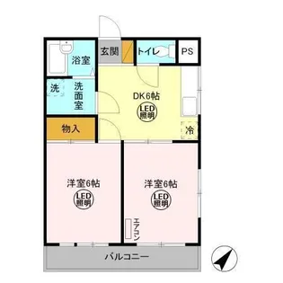 アーバンヒルズかしまⅠ【1階】の間取り