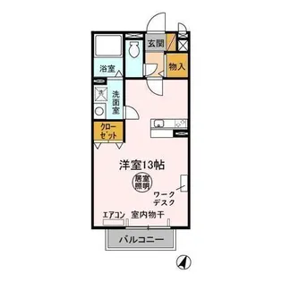 アーバンヒルズかしま Ⅱ【2階】の間取り