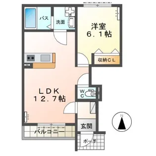 シャロームコートJ【1階】の間取り