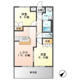 グレイスシャトー【1階】の間取り