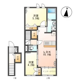 ボヌール【2階】の間取り