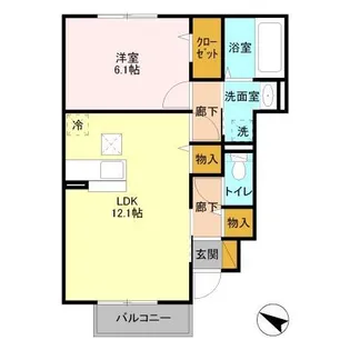 グラマードマレⅤ【1階】の間取り