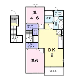 ル・シエルⅡ【2階】の間取り