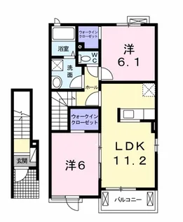 チリエージア【2階】の間取り