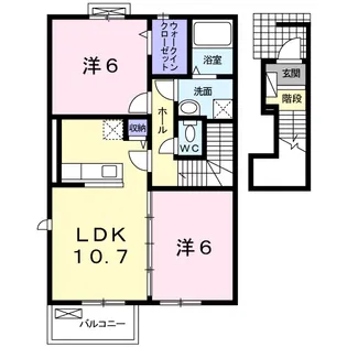 アバンツァート【2階】の間取り