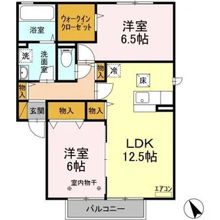サンク・ルナ C【1階】の間取り