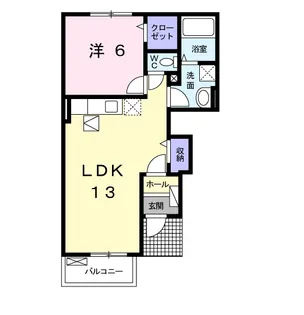 メゾン・ド・レネット I【1階】の間取り