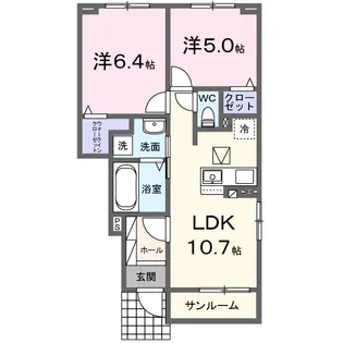 ニコリヴⅠ【1階】の間取り
