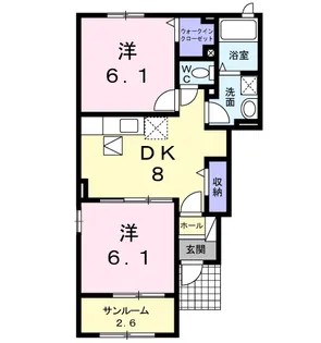 グレイスフルA【1階】の間取り
