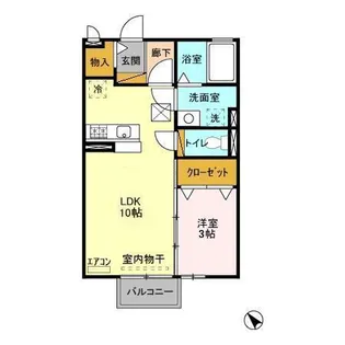 ヴァン・ソフィア【1階】の間取り