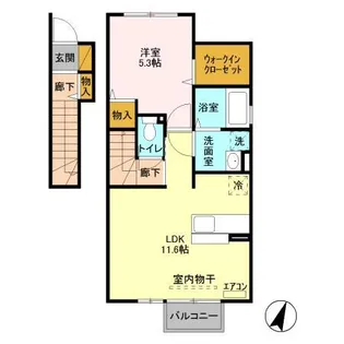 ミリオンリーフ A【2階】の間取り