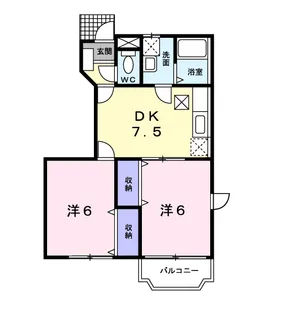 ミレニアム ワールド【1階】の間取り