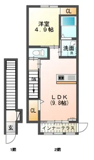 Gloria【2階】の間取り