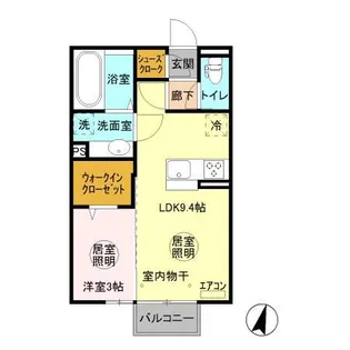 シュロス下津【2階】の間取り