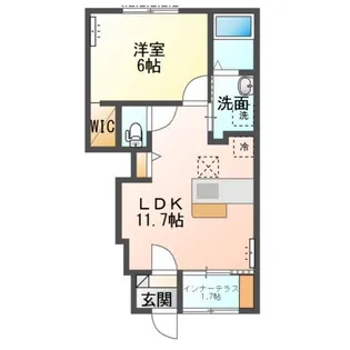 エスペランサ イリス【1階】の間取り