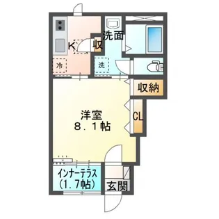 hermanaⅢ(エルマーナ)【1階】の間取り