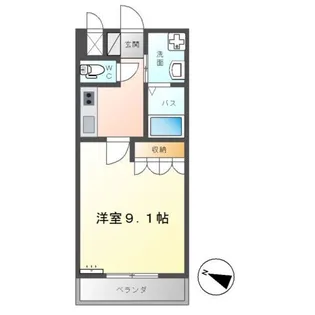 プリムロウズ【1階】の間取り