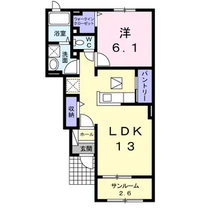 フェイバー モデルノⅠ【1階】の間取り