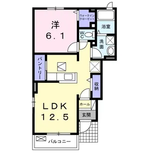 アムール下津【1階】の間取り