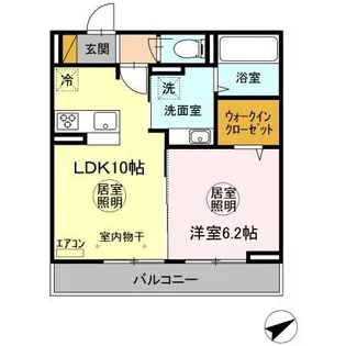 Infinito(インフィニート) A【2階】の間取り