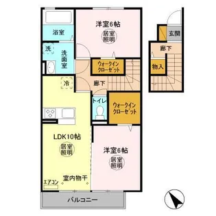 コンフォートⅡ A【2階】の間取り