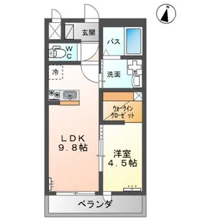 フリーレイ(Freely)【1階】の間取り