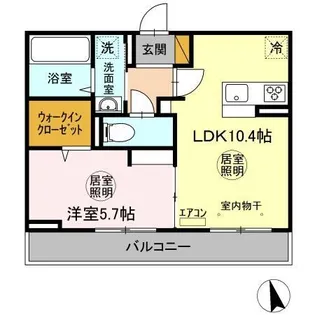 コートドゥエ【3階】の間取り