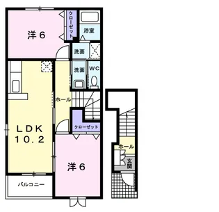サンシャインⅢ【2階】の間取り