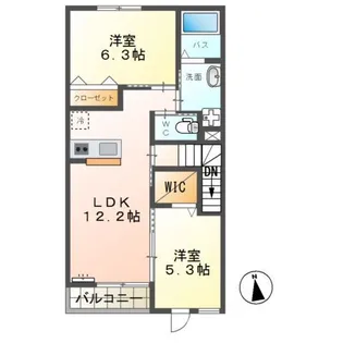 スカイ クレール【2階】の間取り