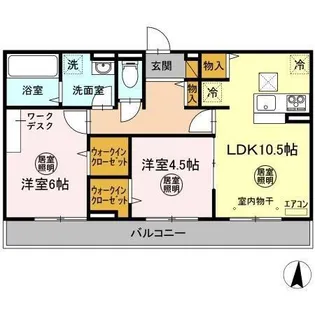 ルシアス【1階】の間取り