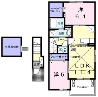 バーデンハイムネクストⅡ【2階】の間取り