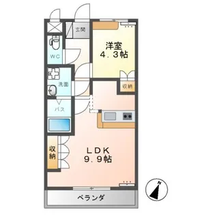 Prosperita(プロスペリタ)【2階】の間取り
