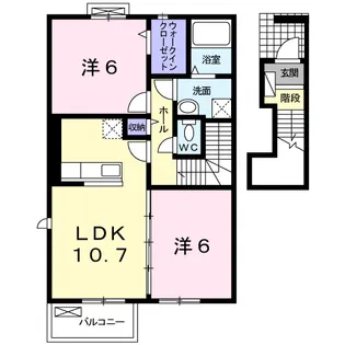 アヴニールⅦ【2階】の間取り