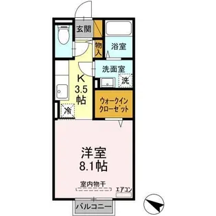 サンライトヒル厨【2階】の間取り