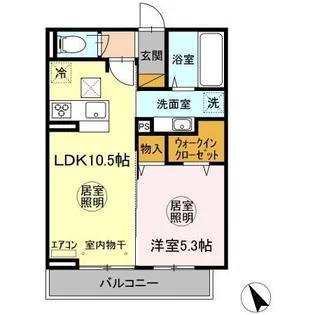 Infinito(インフィニート) B【1階】の間取り