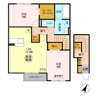 グラマードマレⅢ D【2階】の間取り