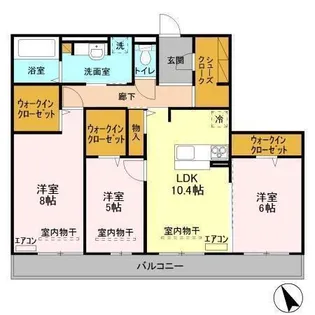 ラ ルーチェ A【2階】の間取り