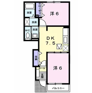 サンシャインⅡ【1階】の間取り