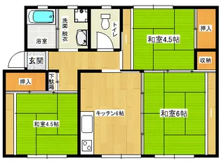 Infina South1(インフィナサウス1)【204号室】の間取り