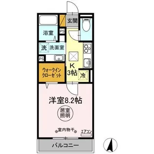 フォレストメゾン鉢形台 二番館【1階】の間取り