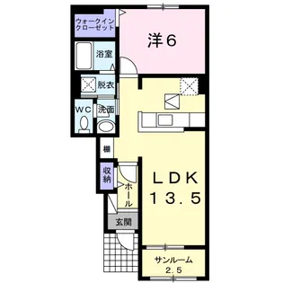 Nレジデンス ネオⅡ【1階】の間取り